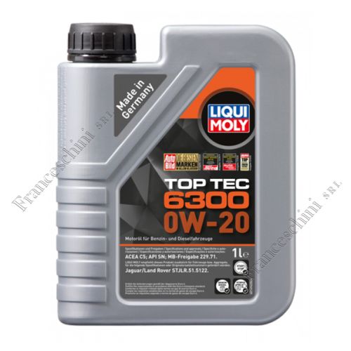 Olio motore TOP TEC 6300 0W20 1L