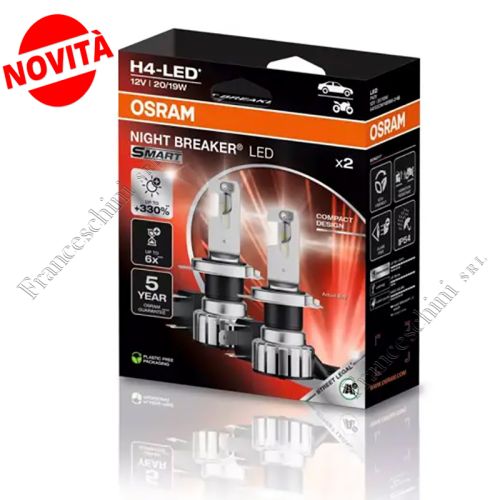Lampada NIGHT BREAKER® LED SMART H4 OMOLOGATE