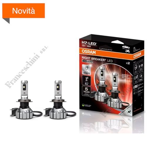 Lampada NIGHT BREAKER LED SMART H7 +330% di luminosità